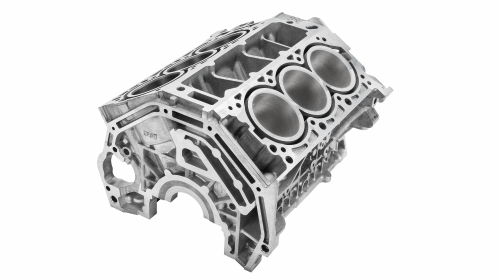 Engine block – casted on a Carat 350 © Bühler AG